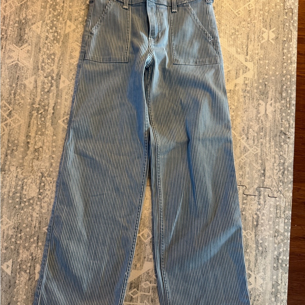 Abercrombie Kids Blue Striped Jeans